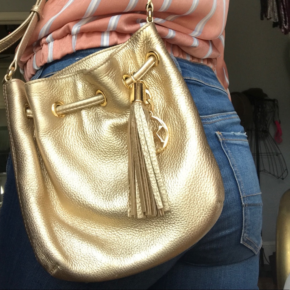 MICHAEL KORS GOLD CROSSBODY